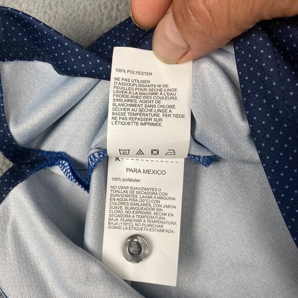 PGA TOUR Polo Shirt Men’s Size M Blue,Golf,UPF 50,Lightweigt,Athletic - Picture 7 of 13